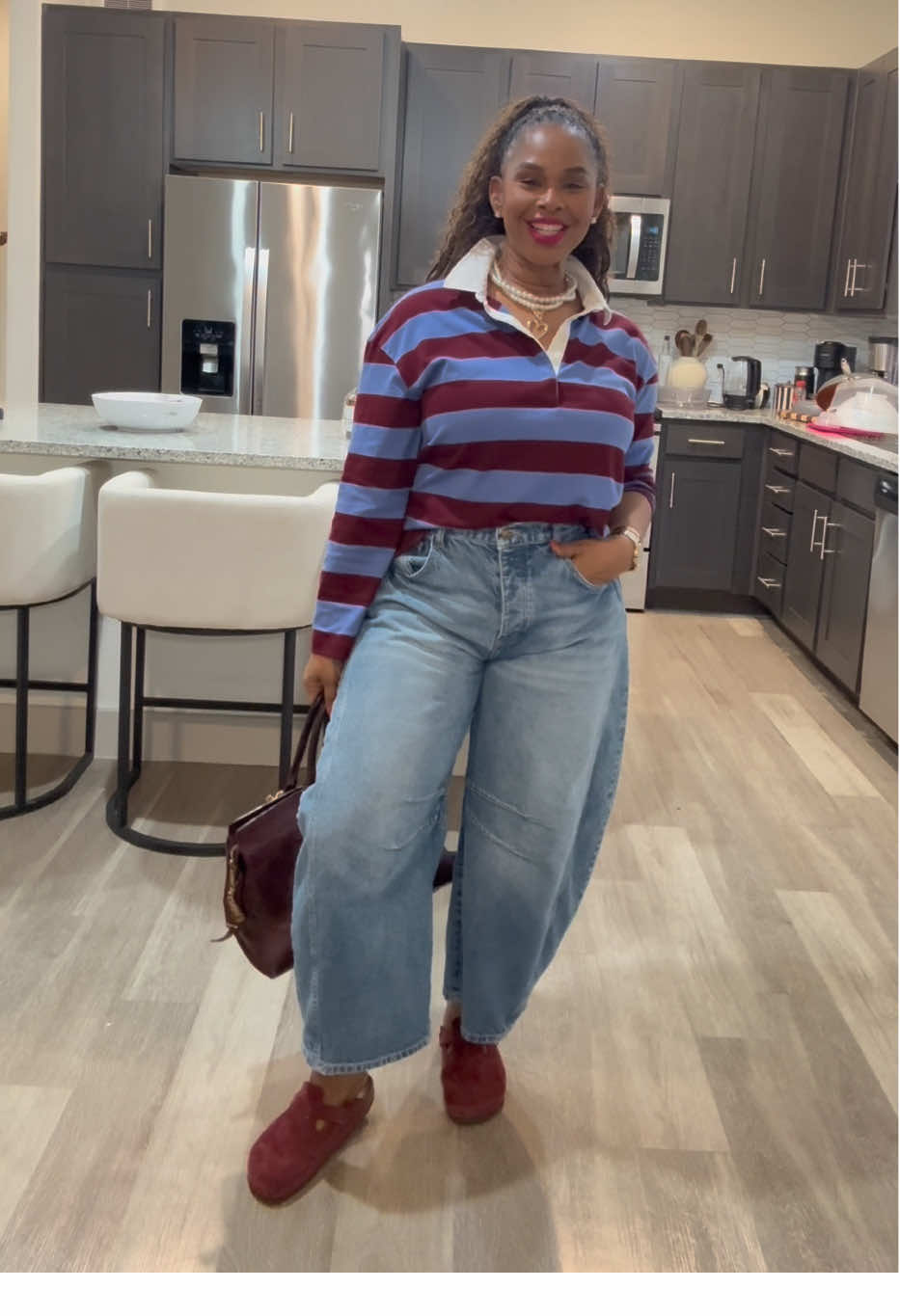 My favorite trend for fall. Rugby shirts! I love them down. These fit into my wardrobe and I can’t wait to style them up!! What’s your favorite trend this fall? #sophisticatedstyle #elevatedcasual #rugbyshirts #90sthrowback 