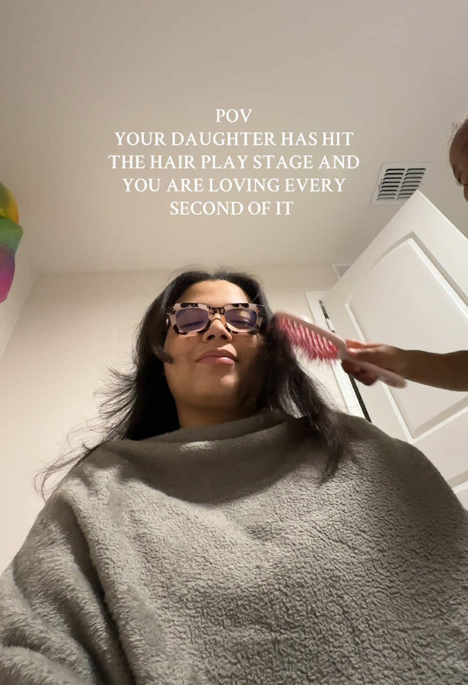 “mommy can I play with your hair?” immediately yes 🤭 #girlmom #girlmomlife #MomsofTikTok #fyp 