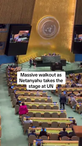 ICC Criminal Netanyahu avoided flying over France, Spain, and other European countries to evade arrest for war crimes. Today, he’s in New York being booed. 