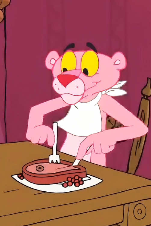 The pink panther coated the tree trunk with a layer of iron sheets #fyp #tiktok #usa #animation #cartoon #anime #foryou #thepinkpanther 