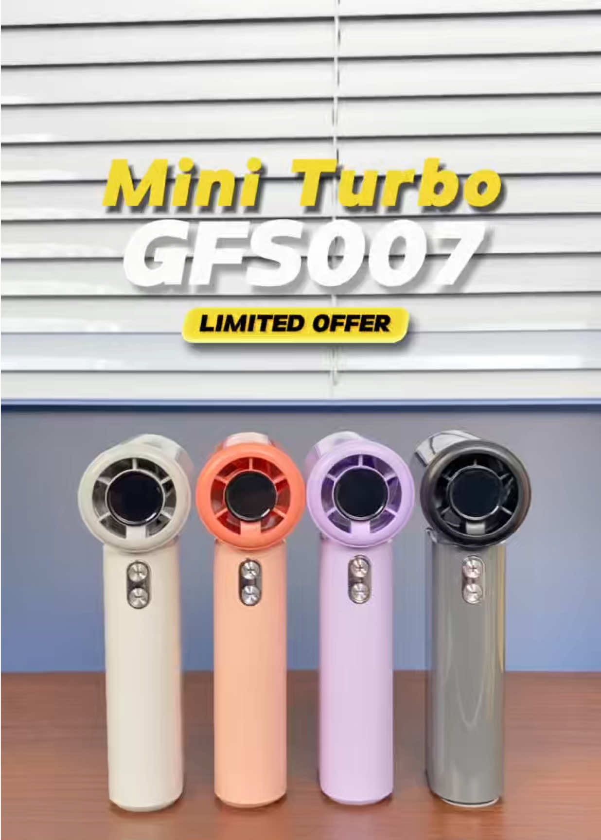 GFS007 mini turbo #LDY #promomakangajian #kipasmini #cekkeranjangkuning #paydaysale 