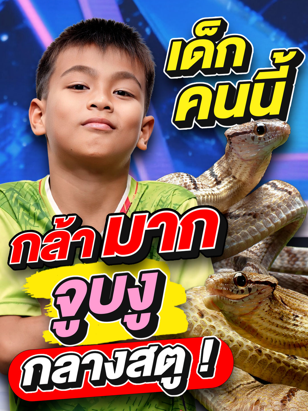เด็กคนนี้กล้ามาก จูบงูป่ากลางสตู 😱 #Super10 #ซูเปอร์จิ๋ว #SUPER10 #SUPERJEEW #ห้ามพลาด #เด็กเก่ง #viral #แรงบันดาลใจ #สู้ชีวิต #สู้ชีวิตแต่ชีวิตสู้กลับ #น้องไทเกอร์Super10 #อสรพิษวิทยา #นักชกงู #หมู่บ้านงูจงอาง #เด็กกตัญญู #เด็กขอนแก่น