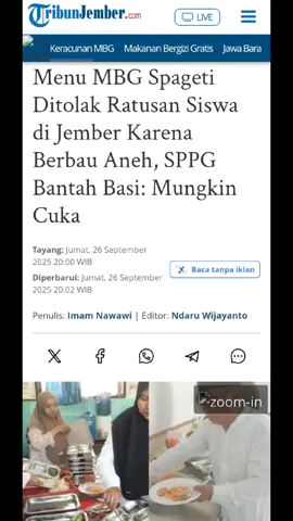 Mulai ada kasus MBG di Jember  #beritajember #jember24jam #mbg #jember #makanbergizigratis 