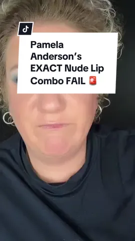 Pamela Anderson’s EXACT Nude Lip Combo 👄 #pamelaanderson  #makeupover40tips  #pamelaandersonlips #nudelipcombo #makeupover40   