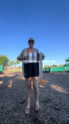 A sweater and shorts is my fave outfit #fall #fallvibes 
