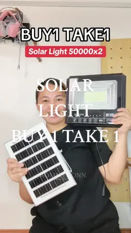 Buy 1 take 1 50000W Solar lights dito sa Tiktok #solarlight #solarlightbuy1take1 #tiktokshop #creatorsearchinsights 