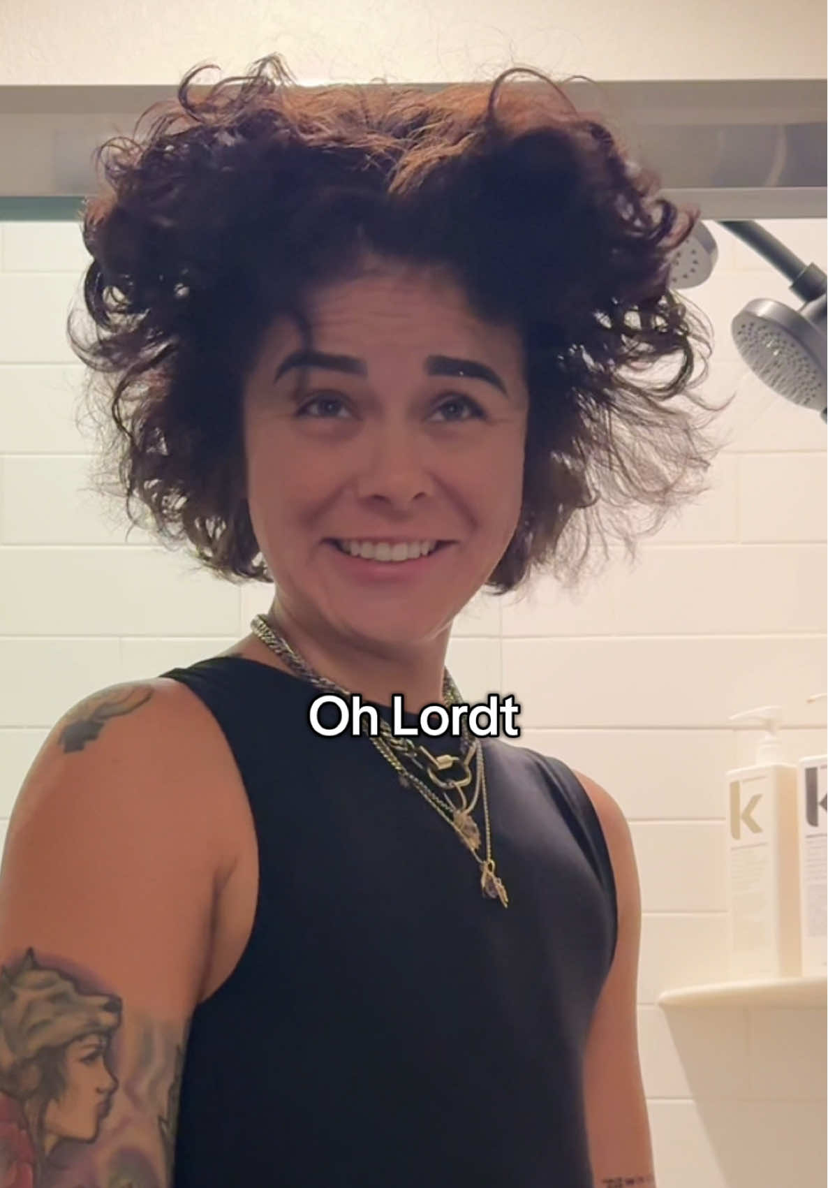 Yup that’s me, you’re probably wondering why my hair looks like this lol @Curl Cult  #shorthair #perm #hairperm #curlyhair #hairtok 