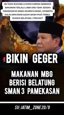 MAKANAN MBG NASIHAT DAN BERISI BELATUNG SMAN 3 PAMEKASAN #makananBasih #BerisiBelatung #ProgramMBG #PrabowoGibran #fypシ゚viral🖤tiktok☆♡🦋myvideo 