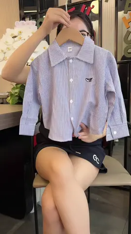 Áo sơ mi dài tay bé trai
