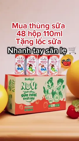 Sữa nuvi vị dâu đang khuyến mại tặng 1 lốc sữa #suanuvi #suanutifood #nutifood 