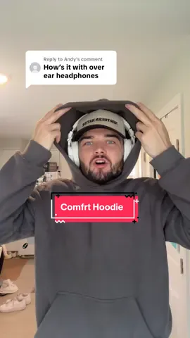 Replying to @Andy Fits over any headphones 🎧🚨 #comfrt #hoodie #travelessentials 