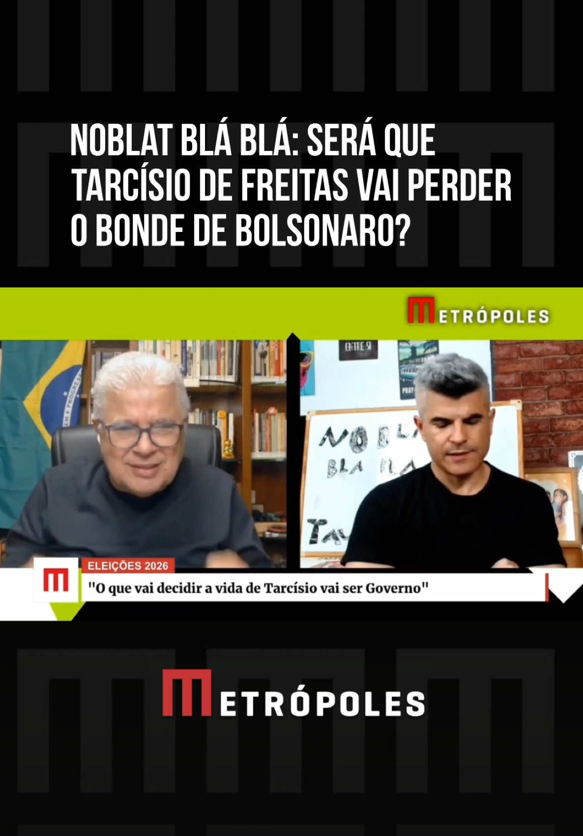 Não tem uma mesa política no #Brasil onde o assunto não envolva o futuro eleitoral de #Tarcísio de Freitas. Ele afirma que vai manter corrida para governador, mas o fator #Bolsonaro atiçou expectativas de presidência, como herdeiro eleitoral do ex-presidente. Confira a análise de Ricardo e Guga Noblat no programa Noblat Blá Blá dessa quinta-feira (25/9). #TikTokNotícias ⏯️😎 Assista mais no programa Noblat Blá Blá, no nosso canal do YouTube. 📹 Metrópoles 