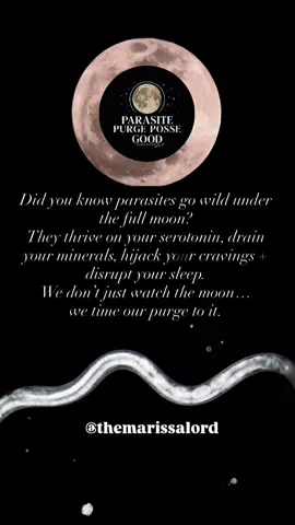 Did you know parasites get more active during the full moon? Yep. While you’re dreaming under that glowing sky, they’re partying in your gut—stealing your minerals, hijacking your cravings, and messing with your energy. This is why we purge with the moon. It’s biology, not woo. 🌕 October is our prep month, and come November’s full moon, we go all in with the Purge Posse. Drainage support, detox tools, and full-on parasite eviction notice. If you’ve been feeling bloated, moody, sugar-craving, or just “off”… it might not be you. It might be them. Less toxic. More truth. More glow. Ready to reclaim your body? The next Posse starts this October. 👉 Drop a 🌙 in the comments if you’re in. #parasitedetox #parasitepurgeposse #P#ParasitePurge #F#FullMoonDetox #G#GutEviction #D#DetoxWarrior #G#GutHealthReset #L#LessToxicMoreTruth #W#WakeUpYourGut #C#CleanseWithTheMoon #F#FunctionalWellness #B#BioIndividual #I#IntuitiveDetox #M#MoonMedicine #E#EarthHealing #H#HolisticDetox #M#MicrobiomeMagic #D#DrainageSupport #E#EnergyReclaim #C#CravingsControl #S#SleepRestoration #R#RadiantAfterReset #T#TrustYourGut