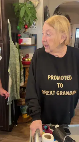 Wait til the end…My grandma can’t see well so I told her the shirt said “grandma got run over by a reindeer” and had hoof prints on the back. Asked her to come into the kitchen to show everyone.  So glad I caught this on video. Not my sister not getting the shirt at first😂 This feels like yesterday and now my sweet boys are 15 months and we’ve got another on the way. Blessed is an understatement.  #pregnancyannouncement 