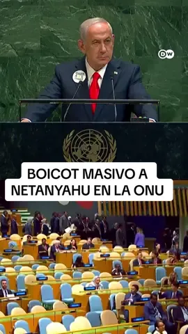 Boicot masivo a Netanyahu en la ONU La llegada del primer ministro israelí Benjamin Netanyahu este viernes a la Asamblea General de la ONU provocó la salida de numerosos delegados de la sala. La presidencia de la Asamblea pidió repetidamente orden antes de que Netanyahu tomara la palabra en el estrado.