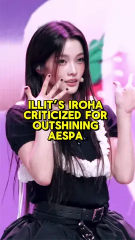Illit’s iroha outshined aespa while dancing to rich man during live  #kpop #kpopnews #aespa 