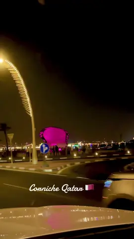 Night view in Cornech #qatar #tiktok #trending 🇶🇦❤️🇶🇦