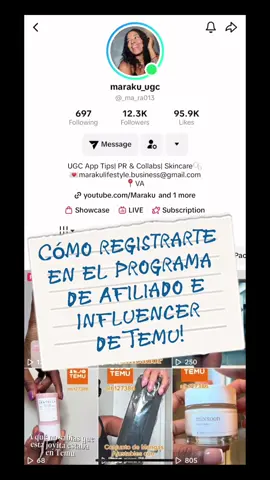 Como registrarte en el programa de influencer de Temu!? #temuinfluencerprogram #temu #influencer #ganadinerocontemu #earningmoneyfromhome 