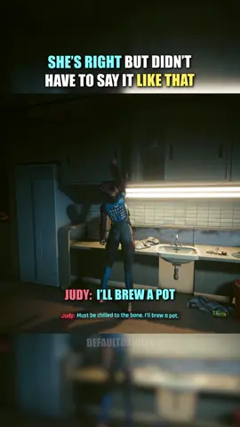 she’s right but didn’t have to say it like that #cyberpunk #fyp #gaming #cyberpunk2077 #defaultdaniels 