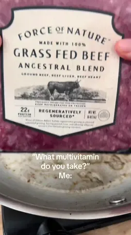 Can’t lie this was a hard one for me to get behind because as a former picky eater this sounded scary but with this blend its barely noticeable!  Beef Liver is one of the most nutrient-dense foods you can eat-like nature’s multivitamin. A few ounces once or twice a week can transform your energy, hormones, and skin from the inside out. It's packed with: ✔️ Vitamin A for glowing skin, fertility, and strong immunity ✔️ Vitamin B12 + folate for energy, mood, and detox support ✔️ Heme iron for oxygen flow and preventing fatigue ✔️ Choline for liver health, hormones, and brain function ✔️ Copper, zinc & selenium for thyroid, collagen, and antioxidant defense ✔️ Complete protein with all essential amino acids Basically, beef liver delivers more nutrition per gram than almost any food on earth. Of course quality matters, I trust @forceofnaturemeats Would you try it? #nutrientdense #hormonehealth #metabolichealth #ancestralhealing #functionalnutrition 