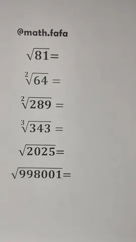 Roots📚#mathematics #math #knowledge #student #LearnOnTikTok #studytok #study 