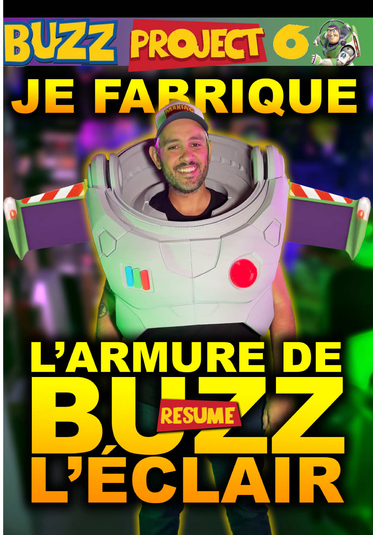👨‍🚀 Je fabrique l’armure de Buzz l’éclair à ma taille 🚀 Après des dizaines d’heures d’impression 3D et d’assemblage, l’armure prend forme 💪🏽 🏖️ Après une pause de 2 mois, le projet repart 🔥 🎯 Objectif : la terminer avant le 17 juin 2026, pour la sortie de Toy Story 5. 🧑‍🚀 Modele @johan3dprintmaster  🖨️ @Creality official K2 Plus Combo 🧵 @Polymaker 3D filaments COSpla 👕🧢Sweet, T-shirt et casquette @Pilou Shop 64  #toystory #buzzlightyear #cosplay #3dprinting #toystory5 