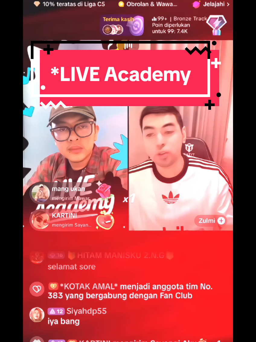*LIVE Academy sudah DIBUKA! Sesi ini akan dimulai Kemarin bareng *@zulmifaisall* kita bahas strategi Live Match 🎥 *Seru banget kan?* Hari ini kita bakal gali lebih dalam: *Kunci Sukses Kreator: Strategi Bikin Top Supporter Selalu Balik Lagi  Spesial untuk *semua peserta* , bakal dapet *keychain eksklusif* ! #LIVEAcademy  #sutanqueenagency #sutanqueenagensi #sutanqueen 