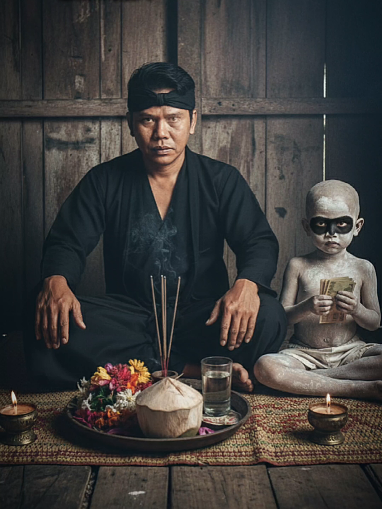TUTORIAL POTRET TUYUL  1. Buka AI (chat GPT / Gemini) bebas  2. Lampirkan foto kalian (wajah jlas / tdk terhalang) 3. Masukan prompt -Prompt 1 Edit foto tanpa merubah wajah asli,seorang peria dengan raut wajah misterius memakai baju seperti paranormal serba hitam ,memakai ikat kepala bersila di depan sesajen kembang 7 rupa di dalam nampan dan segelas air, kelapa muda yang sudah terbelah ,bersama seorang anak kecil botak memakai bedak di seluruh badannya dan memakai celana pendek putih sekitar matanya di warnain warna hitam menyerupai tuyul yang memegang uang, di sebuah rumah berdinding kayu yang kumuh. Jangan ubah wajah buat lah seperti nyata dan detail. Prompt 2 Buatlah saya dan wanita cantik memakai baju sexy duduk disebuah pesawat pribadi mewah dengan banyak belanjaan barang branded seperti hermes ,gucii ,dior, dan banyak lain nya dan outfit hitam mewah wanita memakai high hell dan lelaki memakai sepatu kulit mewah #kontenai #googlegemini #pesugihan   #trend #tuyul 