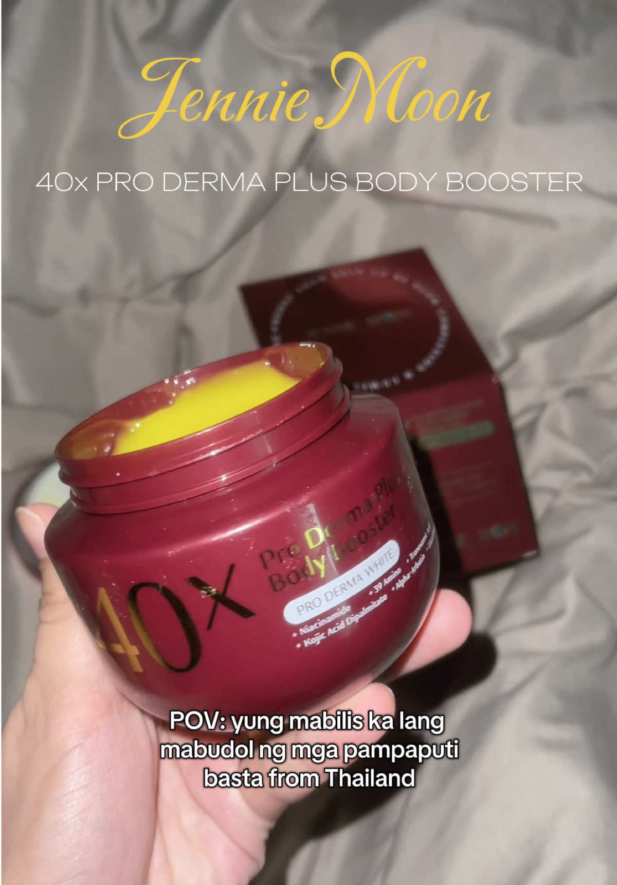 No need na maghalo ng mga whitening lotion kase na nsa JENNIE MOON na lahat ng whitening ingredients✨👌🏻  @JENNIE MOON #jenniemoon #jenniemoon40x #whiteninglotion #pampaputi #whiteningbooster 