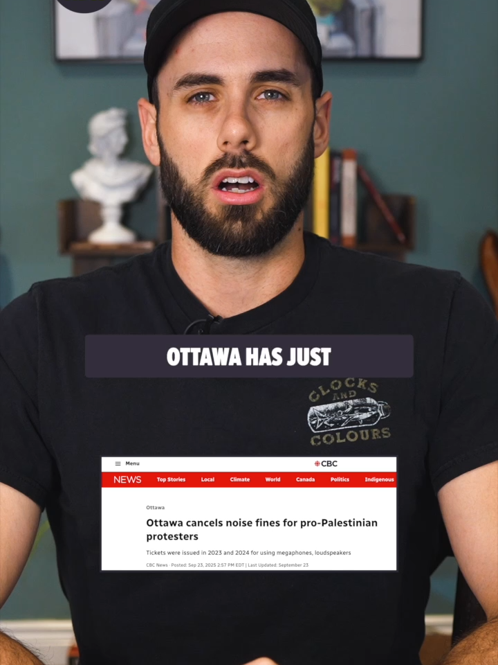 Ottawa scrapped noise fines for Palestine protestors—citing “limited court resources.” Yet they had endless resources for the longest mischief trial in Canadian history, freezing bank accounts, and jailing Freedom Convoy organizers. Meanwhile, Ottawa funds groups tied to Antifa that openly promote “physical disruption
