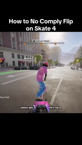 How to No Comply Flip on Skate 4.. #fyp #skate #skate4 #tutorial #trickline 