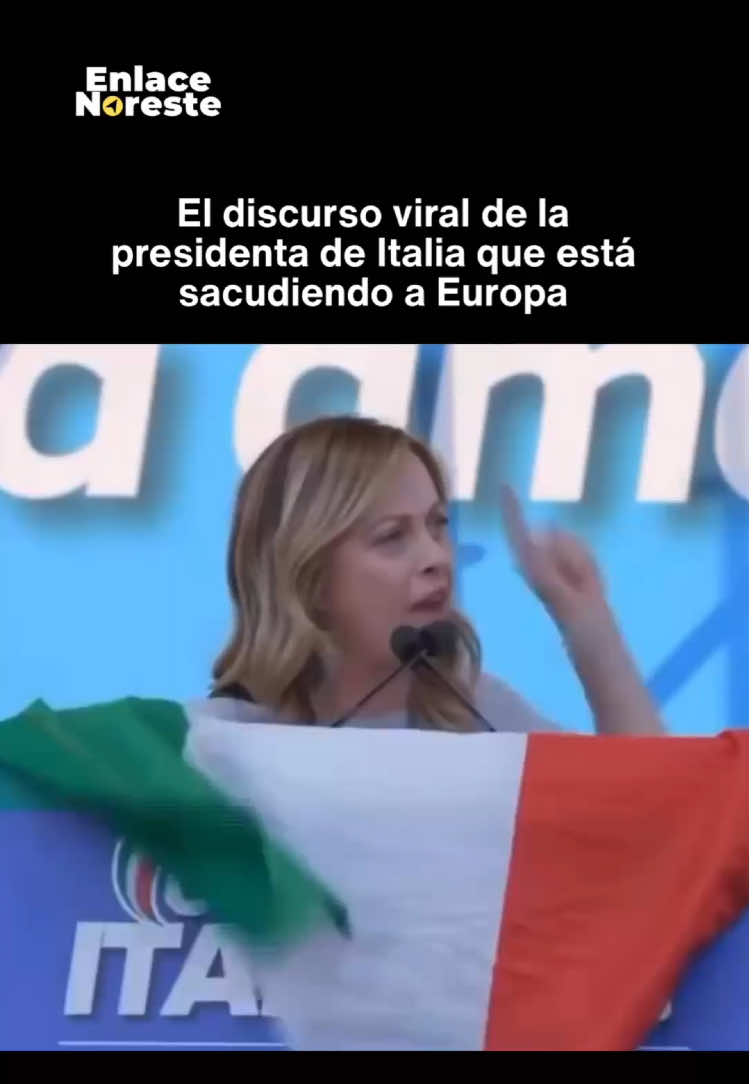 ¿Qué opinas de este discurso? 🇮🇹🤔 #enlacenoreste #italia #noticias #fyp #parati 