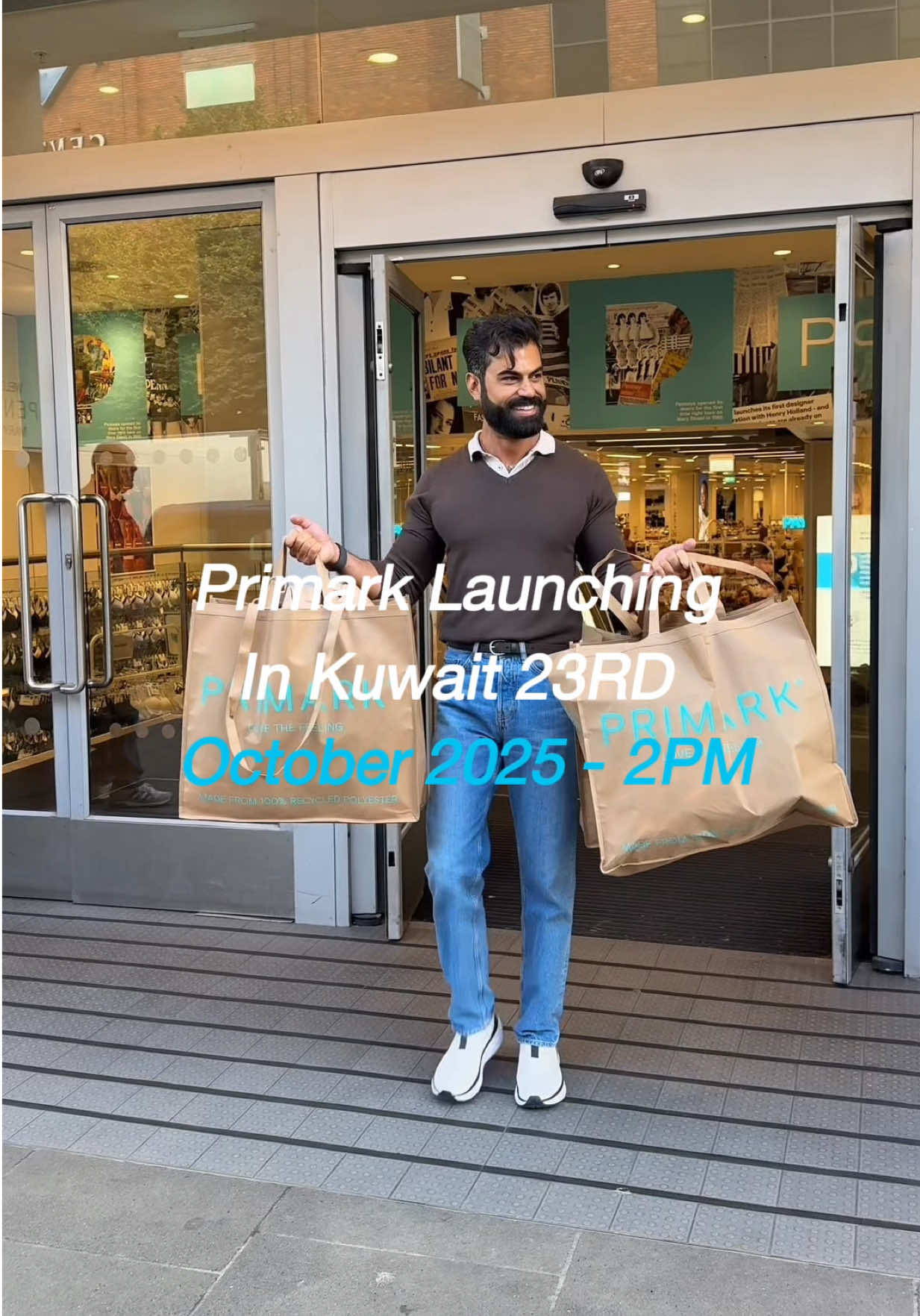 €100 (around 35 KWD), one mission, and a whole store to conquer 👀💥 I hit up Primark to see how many solid finds I could score without blowing the budget — let’s just say the results speak for themselves 🛍️💪 And the countdown is real… Primark is launching in Kuwait on the 23rd of October at 2 PM in Grand Plaza – The Avenues, Kuwait.” Time to go all out 😎 خذت ١٠٠ يورو (حوالي ٣٥ دينار كويتي) وطلعت في مغامرة تسوق حقيقية مع Primark 👀💥 حاولت أشوف كم قطعة قيمة اقدر اجمع بدون ما أكسر الميزانية🛍️💪 والنتيجة؟ أحسن مما كنت متوقع 😎 ولا تنسون! بريمارك يفتح بالكويت يوم ٢٣ أكتوبر الساعة ٢ الظهر في غراند بلازا ,الأفنيوز 🎉 #primarkme  #fromirelandwithlove 