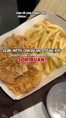 Cuman 50ribuan udah dapet chicken steak + frenchfries + minum loh, yuk buruan klik tag lokasi di videoku! @kfc_indonesia  #promoseruweekend #nexentertainment #nexent #kfc #JagonyaAyam 