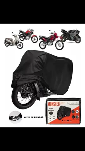 Capa moto couro PROTEGE Impermeável cor Preto . Tem em vários tamanho P - M - G De R$87,67 por R$59,90 com 31% off.  Link nos comentários… Você que tem motinha elétrica também não pode ficar de fora dessa !!!! #foryoupageofficiall #moto #motoelectrica #virginiafonceca #mariaflor 