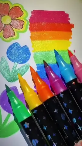 Marcador metálico 12/24/36/48 caneta de glitter. #tiktokshop #diadascrianças #canetinhas #viral 