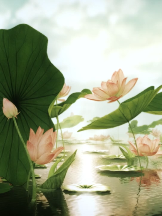 Visual 3D về đầm sen cho các bạn nào cần cho các tiết mục múa lên sàn rồi ạ #xuhuong #visualart #visual #visualsukien #2D #visualled