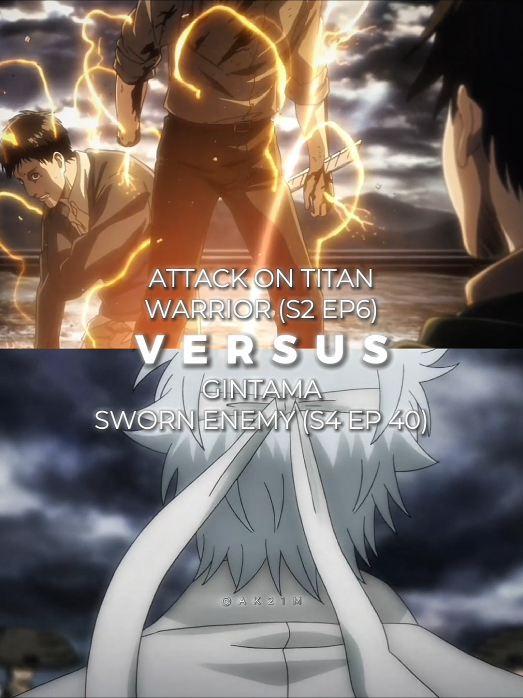 unfair matchup | aot warrior vs gintama sworn enemy | anime episodes elimination wheel | #gintama #aot #AttackOnTitan #comparison #anime | Gintama is a comedic, post-modernist science-fiction story centered on an eccentric samurai, Gintoki Sakata, who runs an 