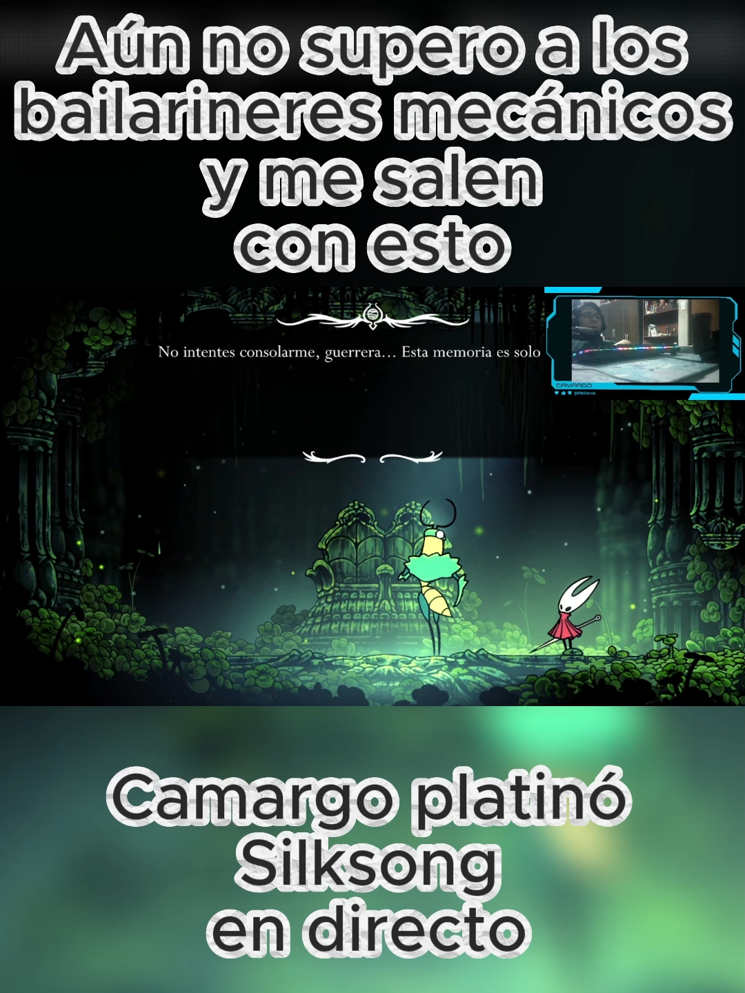 Una lloradita antes del final de #hollowknightsilksong #trofeoplatino #gaming #cazatrofeos #Viral #fypツ #videogames #Platino #fun #Streamer #GamingOnTikTok #Funny #silksong #hollowknight #TeamCherry #Hornet #streamer
