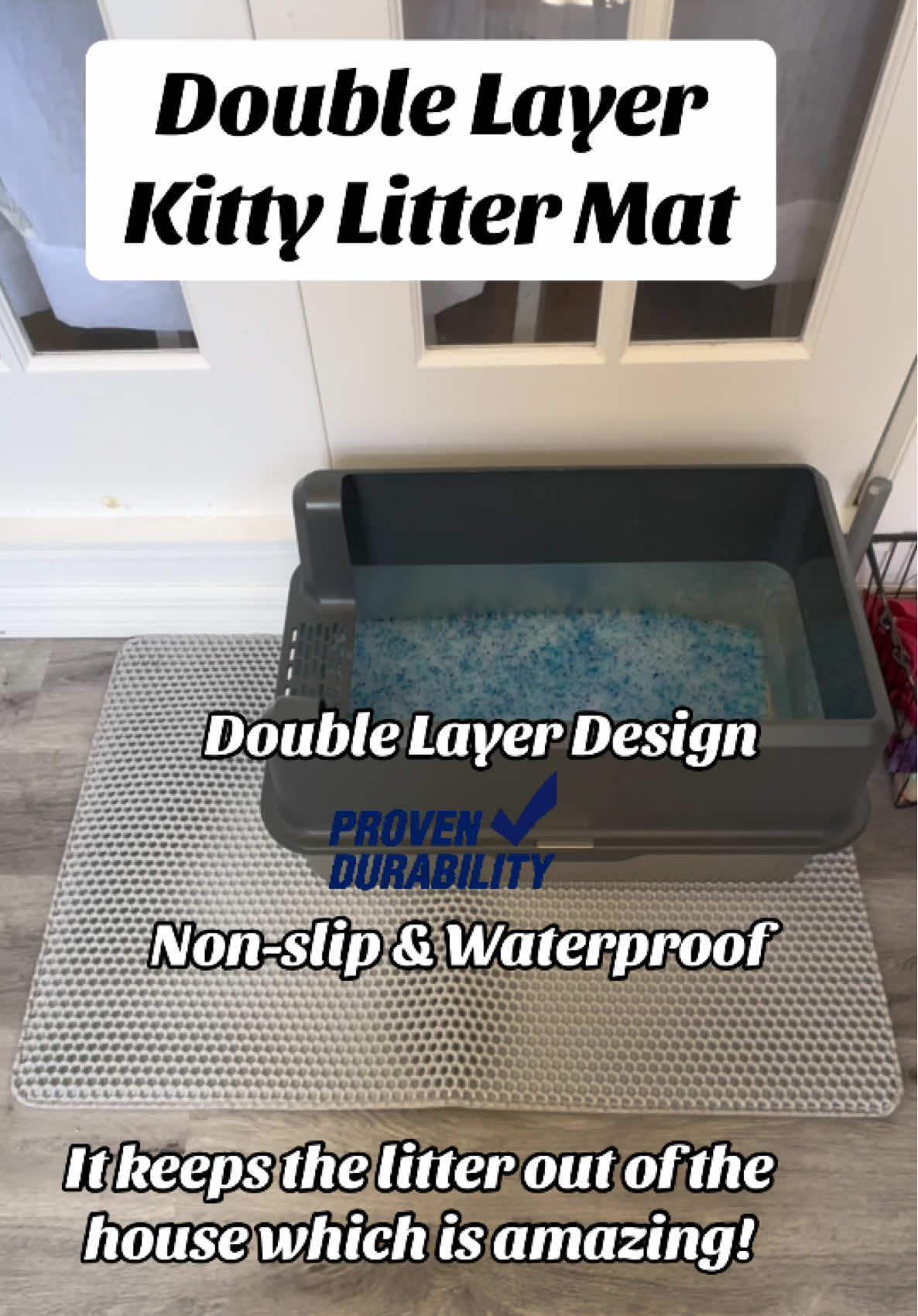 Cat Litter Mat #cataccessories #litterbox #cats #catsoftiktok #catparent 
