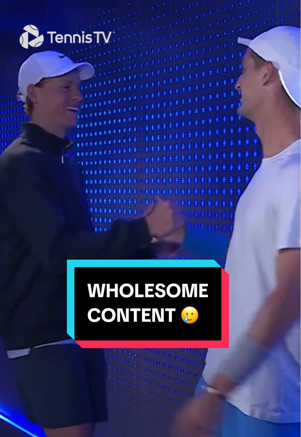 They meet again tomorrow in Beijing 😊🤝 #tennis #tennistv #atptour #sinner #atmane 