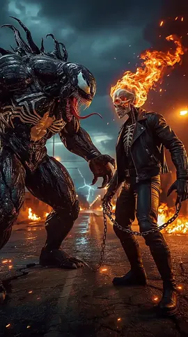 Venom x Ghost Rider Fusion  Hell’s Symbiote Unleashed 🔥🕷️💀 What if Venom’s deadly symbiote bonded with Ghost Rider’s spirit of vengeance? 🧬 A fusion of fire, darkness, and unstoppable rage the ultimate nightmare for heroes and villains alike. 🔥 Like if you’d never want to face this monster. 💀 Comment your dream crossover fusion. 👉 Follow for more dark and epic edits. #ghostrider #venom #darkfusion #comic #viral 