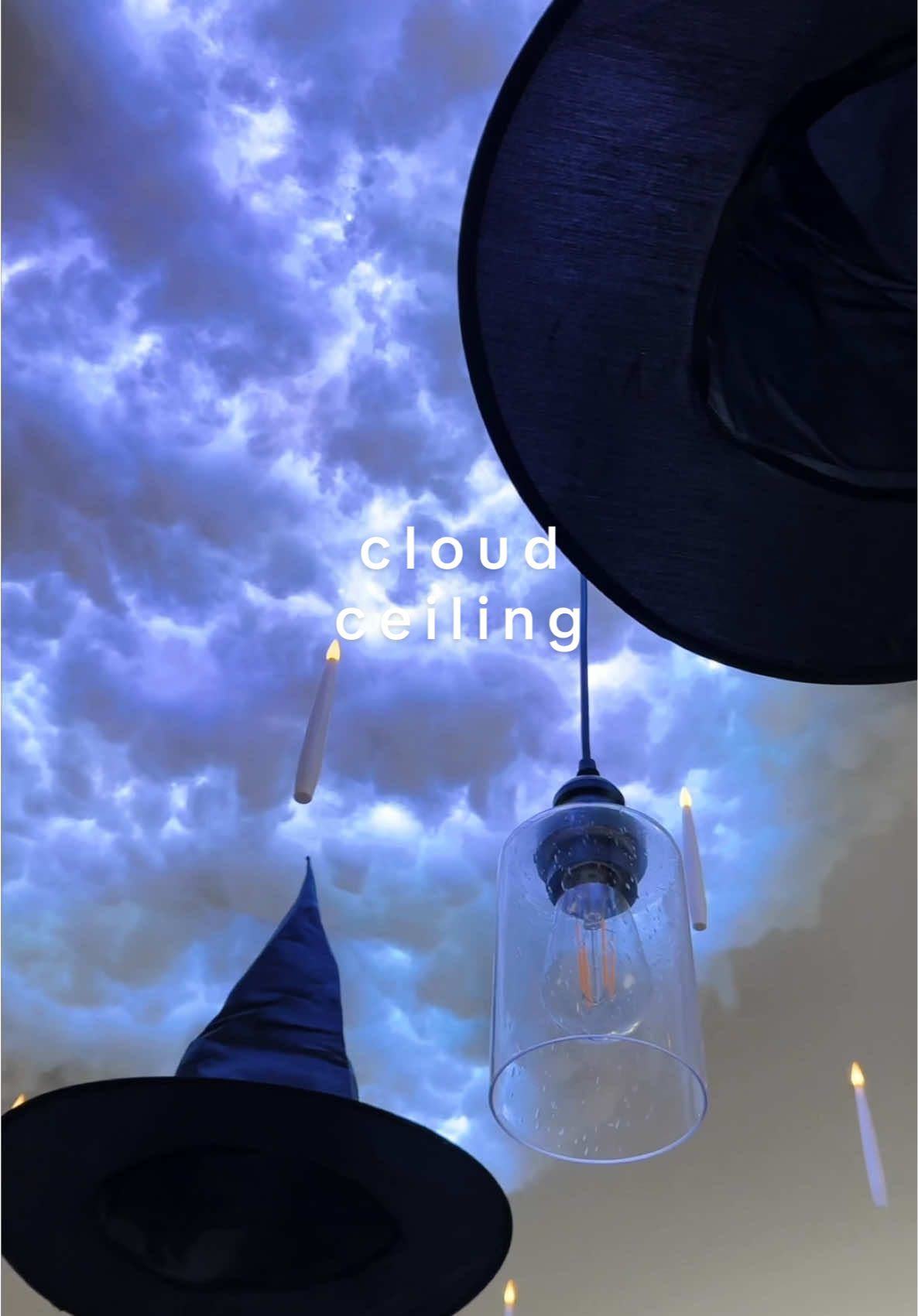 the tutorial you’ve all been asking for!! 🌩️⚡️ #cloudceiling #halloweendecor #cloudceilingtutorial #spookyszn #halloween2025 