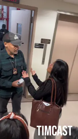 ICE officer relieved of duties after videos show him shoving woman to ground. In a statement Friday, DHS spokeswoman Tricia McLaughlin called the conduct of the Immigration and Customs Enforcement officer 