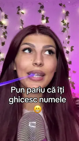 Pun pariu că îți ghicesc numele 😁🤗🤪 ##asmr##asmrgame##asmrvideo##asmrsounds##asmrromania