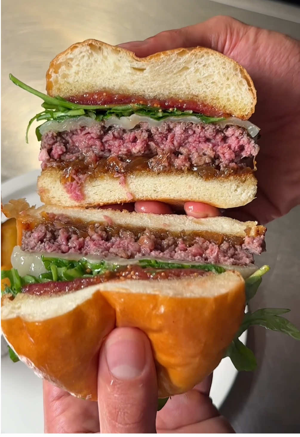 How to keep her mouth busy #burger #beef #brioche  Recipe link in bio. 