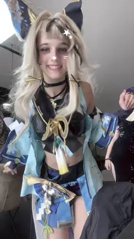 IEEEE WE ARE SO CUTE  Raiden:@⭐️Girl  #fyp #kirara #raiden #cosplay #genshin 