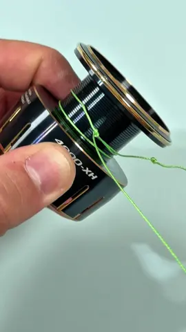 Arbor Knot 🎣 The easiest way to attach your line to the reel spool 🪢🎣 #fishing #fishingknot #fisherman #reel #fyp 
