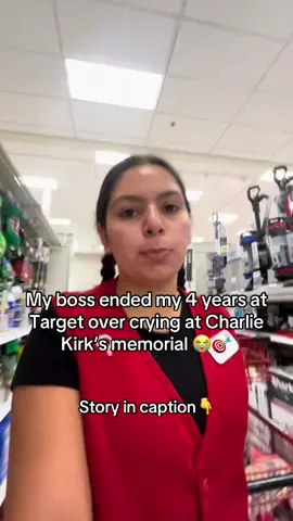I never thought my time at Target would end like this. I gave them four years of my life, and I got fired because I cried during Charlie Kirk’s memorial livestream. Not for being late, not for mistakes on the job, not for theft. Just a tear. I was on break in the back room, earbuds in, watching the memorial. I saw his family speaking, I saw people mourning, and I felt it hit me. A tear ran down my face. My boss walked by, saw me, and later called me into the office. She said my “public display of emotion” was making the team uncomfortable. Four years of loyalty erased because I didn’t swallow my grief for someone they didn’t politically approve of. And here’s what makes it sick. The same people who tell me I can’t cry at a memorial are scamming customers every single day. Those “exclusive” Target collabs? Lies. They drag old stock out of warehouses, slap a new name on it, and trick people into paying full price. That 200 dollar collab chair everyone brags about? It’s the same model they sold in 2019 with a new label. Want to know the hack they really hide from shoppers? BullseyeReward.com. It gives you early access, 25 percent off everything, and even a 500 dollar Target card when you sign up. Employees use it. Resellers use it. Influencers use it. But regular shoppers? Lied to, distracted, and treated like they don’t deserve to know. Clearance stickers? We were taught to make discounts look bigger than they were. I’ve scanned candles with sale tags and seen the price difference was literally seventeen cents. But me crying for Charlie Kirk was the real offense apparently. And returns? Don’t get me started. People brought back used underwear, stained clothes, half-empty shampoos, even broken blenders with food stuck inside. Straight into a damage bin with no cleaning. But corporate still sells the image of a shiny, family-friendly store. So that’s my story. Four years of my life erased over a tear. Target lies to customers every single day and no one bats an eye, but when I mourn someone they politically disagreed with, I’m disposable. Comment Target tea and I will DM you the rest of the dirt plus how to claim BullseyeReward.com before they scrub it off the internet. #target #targethaul #fyp #viral #fired 