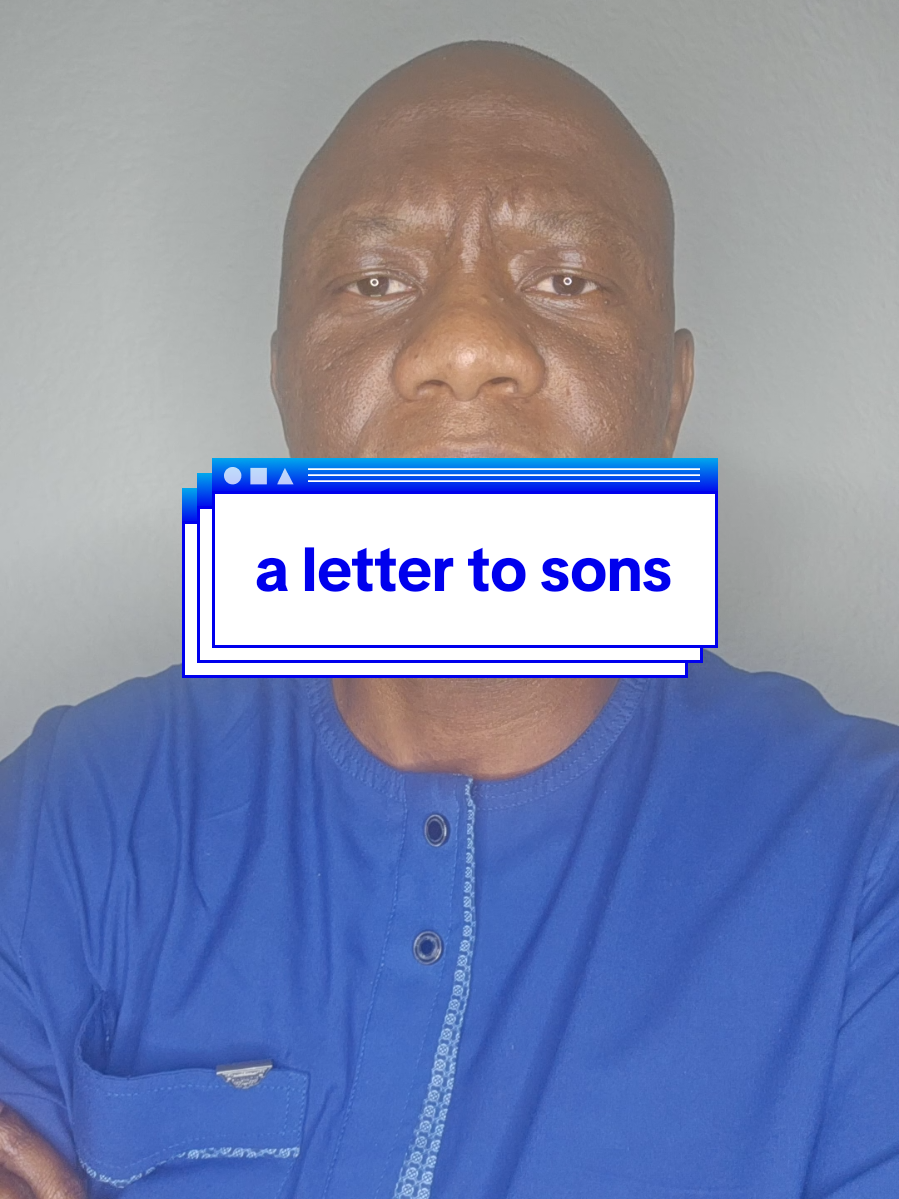 a letter to #sons #father #son #fatherhood #manhood